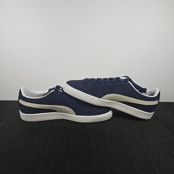 New Puma Suede Classic XXI Jr. Peacoat-Puma white Sz 7C 380560 03 - Picture 1 of 10